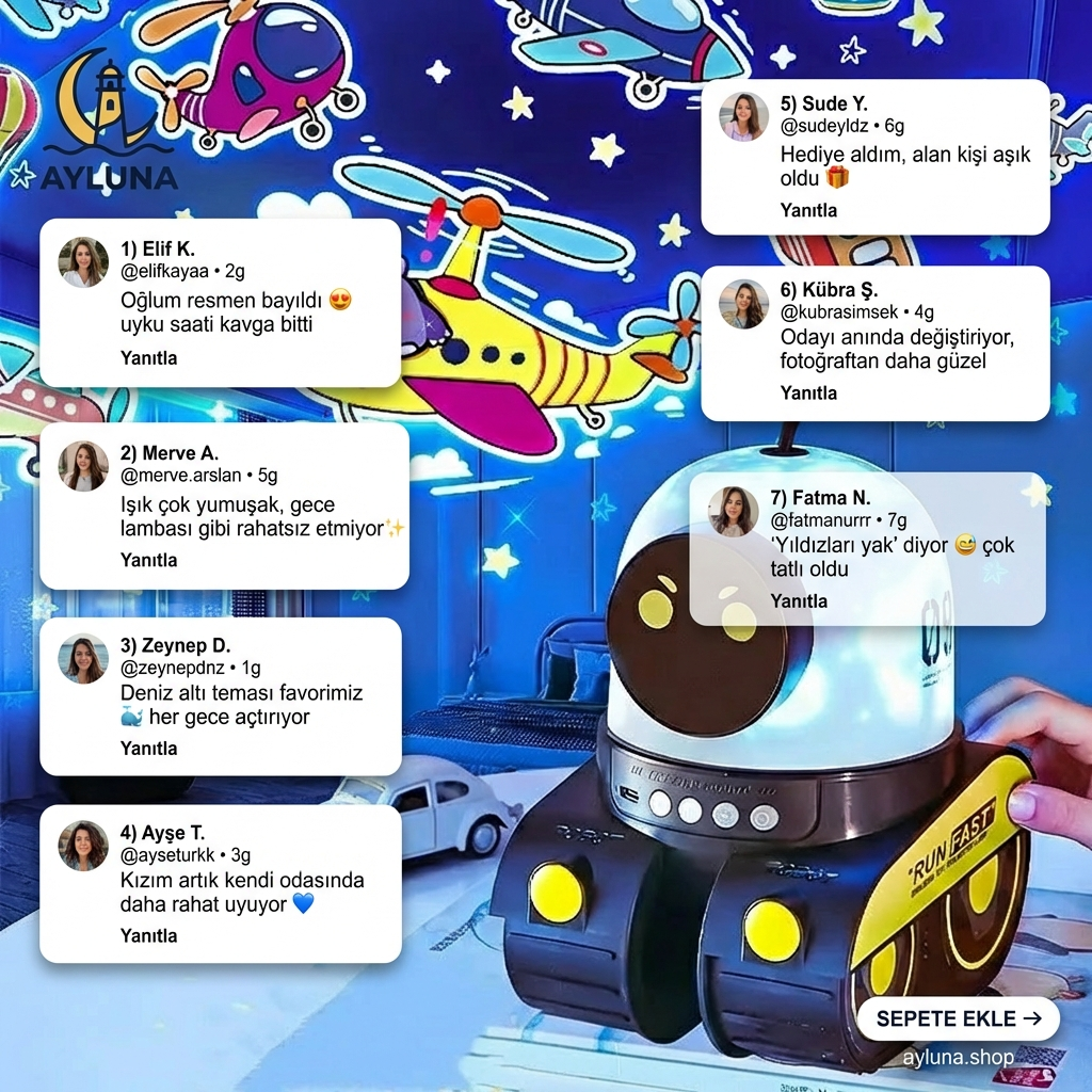 LunaDream Gece Lambası V2