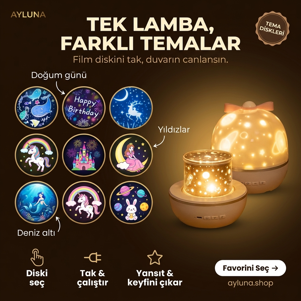 Ayluna Çocuk Gece Feneri